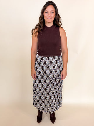 Upper East Side Plaid Midi Dress