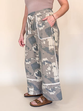 Canyon Camo Wide Leg Pants
