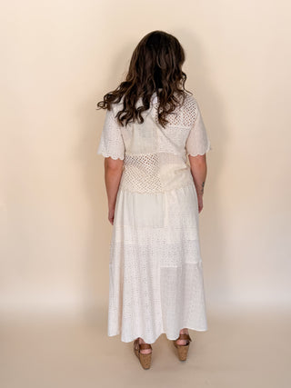 Soleil Eyelet Lace Skirt