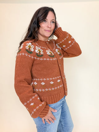 Autumn Muse Floral Cardigan