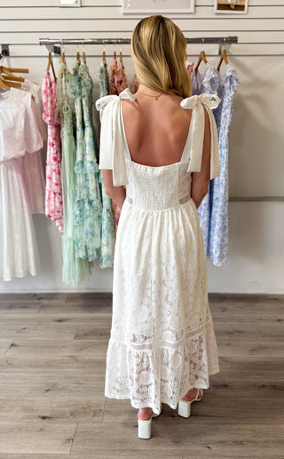 Ever After White Midi Dress