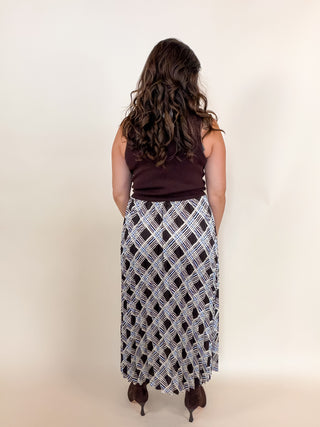 Upper East Side Plaid Midi Dress