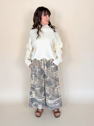 Canyon Camo Wide Leg Pants