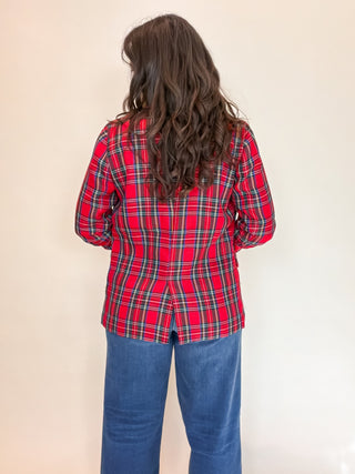 Holiday Tradition Plaid Blazer
