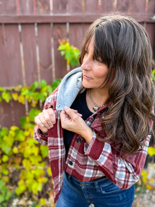 The Redwood Hooded Shacket