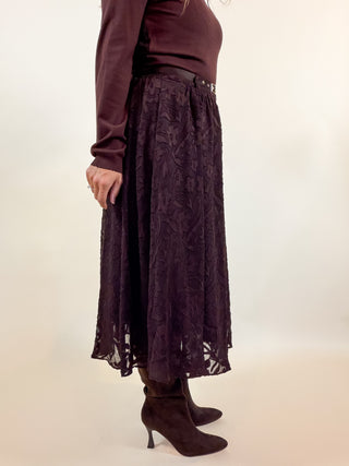 Tribeca Floral Midi Skirt