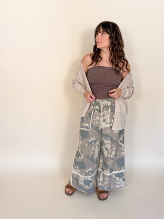 Canyon Camo Wide Leg Pants