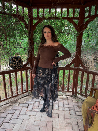 After Dark Lace Knit Top