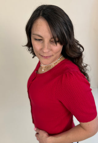 Love Letter Pointelle Cardigan