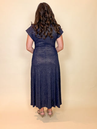 The Aurelia Metallic Maxi Dress