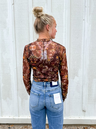 Golden Hour Mesh Top