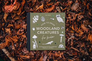 Mushrooms & Woodland Creatures: Kids How to Draw Book