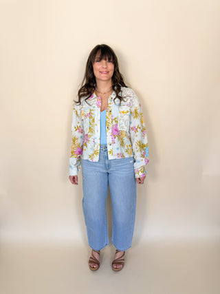 Garden Mosaic Mixed Media Jacket