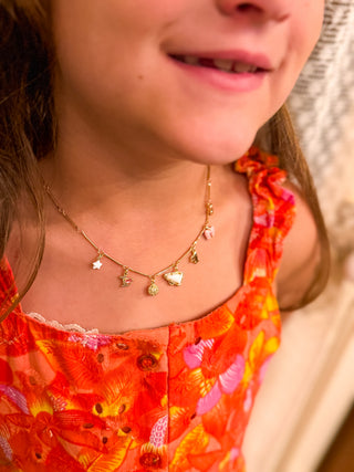 Cheer Gold Charm Necklace by Kendra Scott