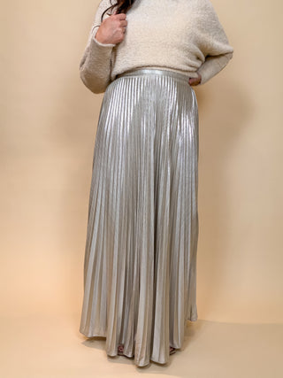 Silver Lining Pleated Skirt