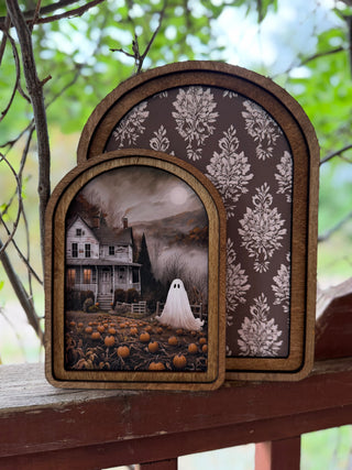 Large Fall Arch Top Framed Art
