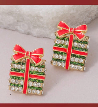 All Wrapped Up Present Earrings