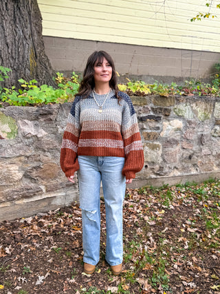 Rustic Horizon Knit Sweater