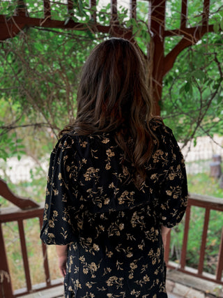 Twilight Bloom Midi Dress