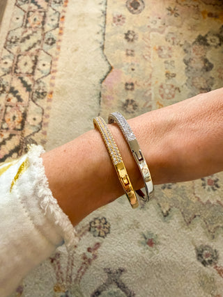 Luxe Pavé Hinge Bangle
