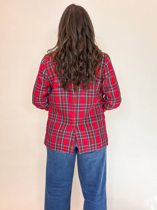 Holiday Tradition Plaid Blazer