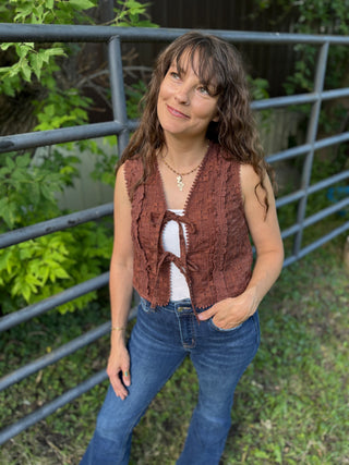 Sundown Lace Vest
