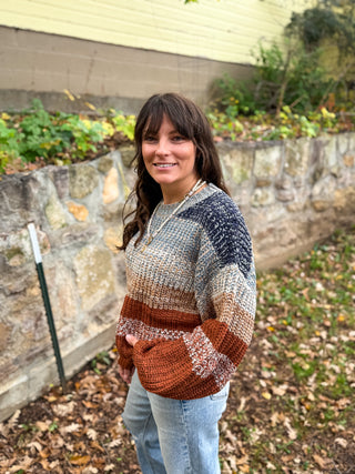 Rustic Horizon Knit Sweater