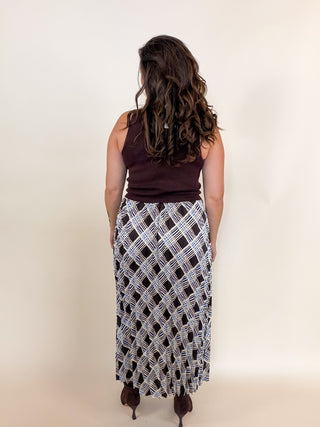 Upper East Side Plaid Midi Dress