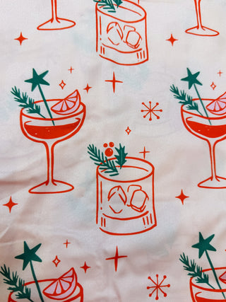 Mistletoe & Martinis Satin Pajama Set