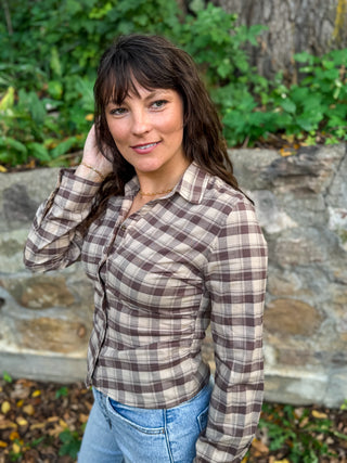 Autumn Glen Fitted Plaid Shirt