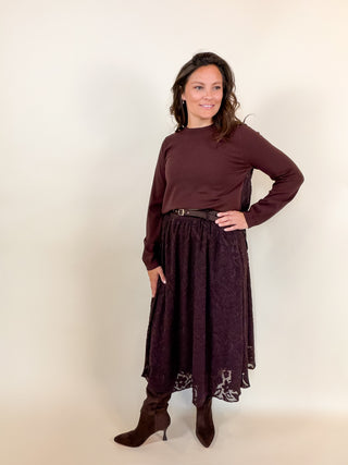 Tribeca Floral Back Sweater