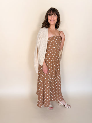 Monroe Polka Dot Midi Dress