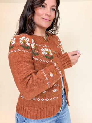 Autumn Muse Floral Cardigan