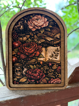 Large Fall Arch Top Framed Art