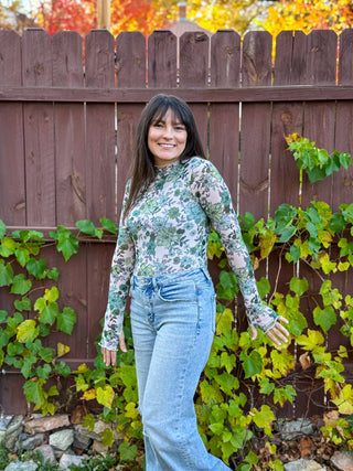 Meadowlight Mesh Top | Olive Thyme