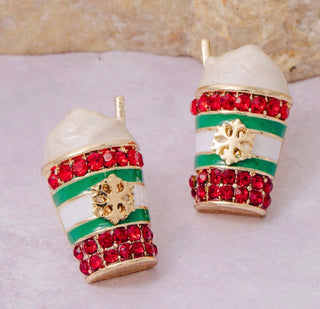Merry & Bright Frappe Stud Earrings