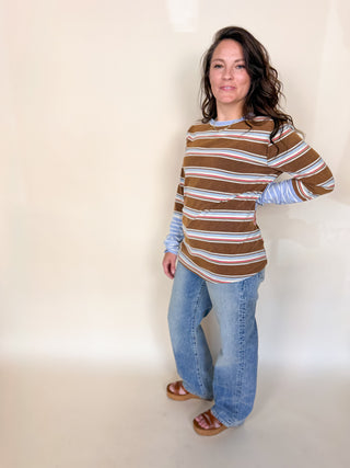 Homeroom Stripes Washed Top