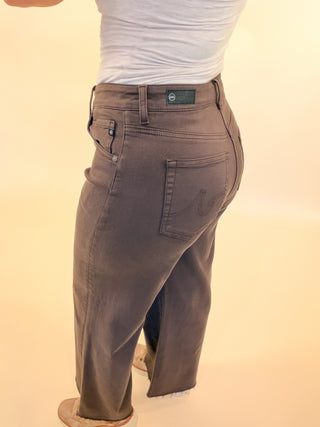 AG Saige Wide Leg Crop - Sulfur Burnt Umber
