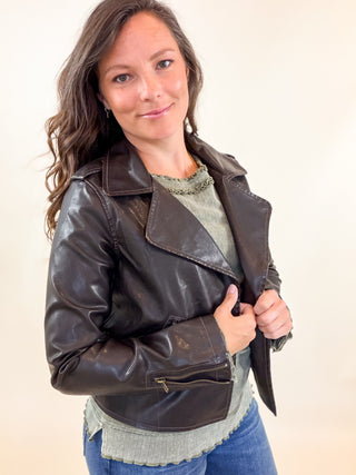 Renegade Distressed Moto Jacket
