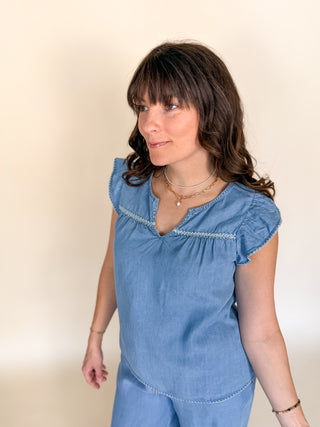 Marlowe Chambray Top