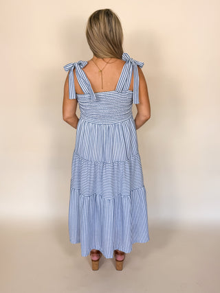 Seaside Morning Maternity Midi Dress