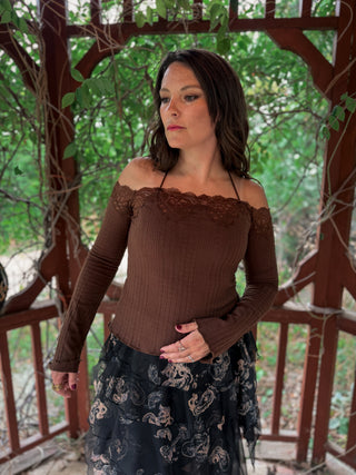 After Dark Lace Knit Top