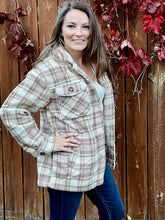 Load image into Gallery viewer, Sherpa Fleece Plaid Jacket
