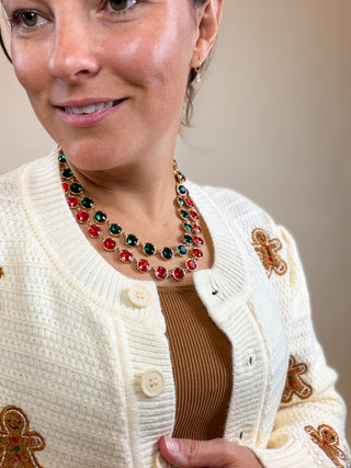 Jingle Bells Tennis Necklace