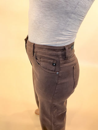 AG Saige Wide Leg Crop - Sulfur Burnt Umber