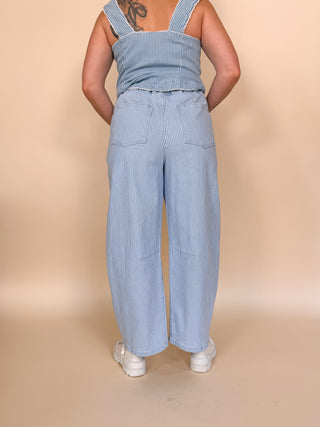 Seabreeze Stripe Barrel Pants