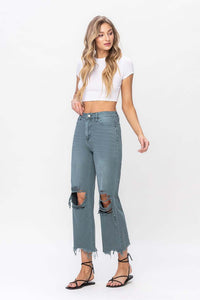 90’s Vintage Crop Flare Jeans by Vervet