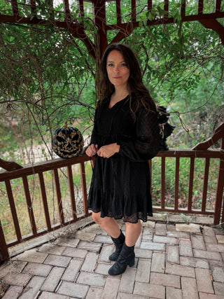 After Dark Swiss Dot Dress