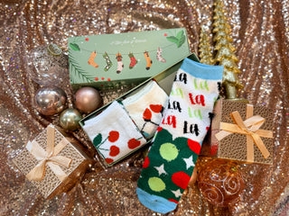 Christmas Fuzzy Socks Gift Box