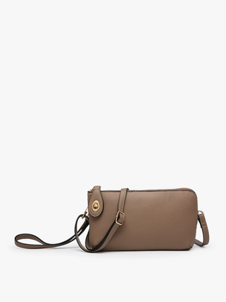 Kendall Crossbody Wristlet with  Twist Lock Closure